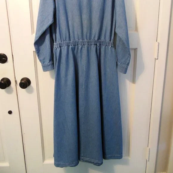 FADS 100% Cotton Denim Dress - Picture 4 of 9